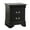 Black, variant on Nmkwnr 2 Drawer Wood Beside Table Nightstand with Handle, Wine Red