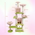 thumbnail image 6 of Jopath 71 inch flower cat tree with large condo removable flower cushion and hammock pink, 6 of 9