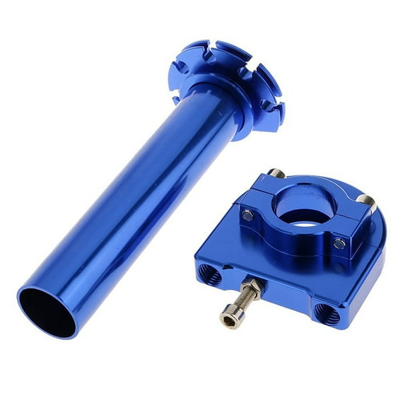 VERDANVERSE 1Pack 6 Inch Blue Throttle Grip With CNC Machining For Motorcycle Accessories
