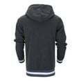 thumbnail image 3 of Zylarhe Men's Autumn Hooded Sweatshirt With Zipper Cap Long Men's Jacket Hooded Sweatshirt Men, 3 of 7