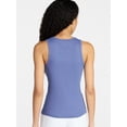 thumbnail image 3 of No Boundaries Ribbed High Neck Tank Top, Women's XXS-XXL, 3 of 5