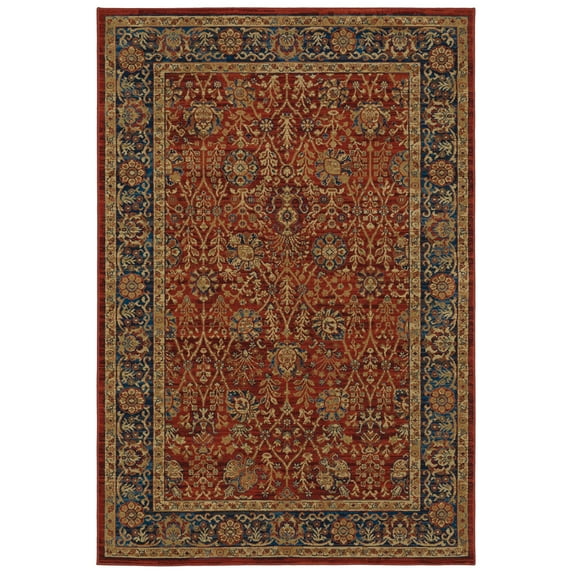 Oriental Weavers Ankara Indoor Rug Runner Area Rug Red 2' 3" X 7' 6"