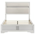 thumbnail image 4 of Miranda 54-inch Upholstered Queen Panel Bed White, 4 of 12