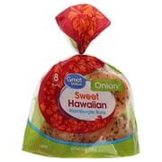 Great Value Sweet Hawaiian Onion Hamburger Buns, 12 oz, 8 Count