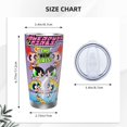 thumbnail image 4 of Vaso de 20 oz de Las Chicas Superpoderosas, taza de viaje de café con aislamiento al vacío de acero inoxidable, taza de café, taza de viaje con tapa, taza térmica para exteriores, 4 of 8