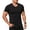 Black, variant on Mens Polo Short Sleeve Button Down Lightweight Classic Mens Spring Shirt,Khaki,S