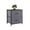 Grey, variant on CONCETTA Nigtstand for Bedroom, Tall Chest Organizer with Fabric Bins, Steel Frame, Rustic Brown
