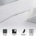 thumbnail image 3 of Great Bay Home Herringbone Stitch All-Season Reversible Quilt Set With Sham (Full / Queen, White), 3 of 5