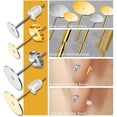 thumbnail image 3 of Earring Posts and Backs, 500Pcs Hypoallergenic Earring Studs for Jewelry Making with Butterfly Earring Backs and Rubber Bullet Earring Backs (4mm, 6mm), 3 of 5