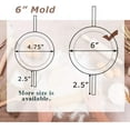 thumbnail image 3 of 6 Inch Empanda Press, Large Stainless Steel Dumpling Maker, 2-in-1 Dough Cutter/Dumpling Mold for Empanada, Dumpling, Ravioli, Pierogi & Hand Pie, 3 of 5