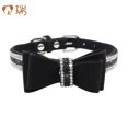 thumbnail image 1 of Adjustable Bling Crystal Pet Collars with Bowknot for Dogs Cats Wear, 1 of 9