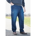 thumbnail image 6 of KingSize Men's Big & Tall Relaxed Fit Cargo Denim Look Sweatpants, 6 of 6