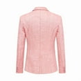 thumbnail image 4 of i.Finelong Men's Casual Blazer Business Commuter Single-Breasted Jacket Coral Pink, 4 of 8
