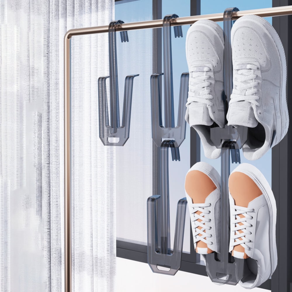 Slipper Shoe Drying Rack Hooks Space Saving Shoes Hanger Rack Suitable