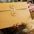 thumbnail image 3 of Troglfold Kraft Paper Envelope 10Pcs Kraft Paper File Envelope Document Storage Bag File String Pocket Postcard Envelope,6.69"X4.53"X0.04", 3 of 10