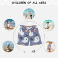 thumbnail image 6 of FORMRS Boys Swim Trunks Quick Dry Mesh Liner Boardshorts Sizes XS-XL, Blue Cute Halloween, 6 of 7