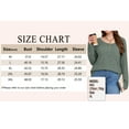 thumbnail image 2 of Crew Neck Long Sleeve Shirts for Women Dressy Casual Fall Tops Christmas Green Clothes, 2 of 8