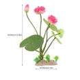 thumbnail image 4 of unbranded Lotus Artificial Para Acuario En Color Sandía Planta Decorativa Para Peceras, 4 of 5