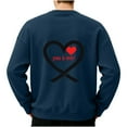 thumbnail image 4 of Generic Men's Hoodless Sweatshirt Novelty Funny Letter Printed Pullover Long Sleeve Warmth Fashion Baggy Sweater Going Out, 4 of 4