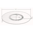 thumbnail image 4 of Milan 24" Round Contemporary Aluminum/Glass Lazy Susan in Clear, 4 of 4