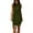 Army Green, variant on WTOBBY Women's Sleeveless Bow Belt Asymmetrical Hem Round Neck Casual Elegant Cocktail Dress,Black L