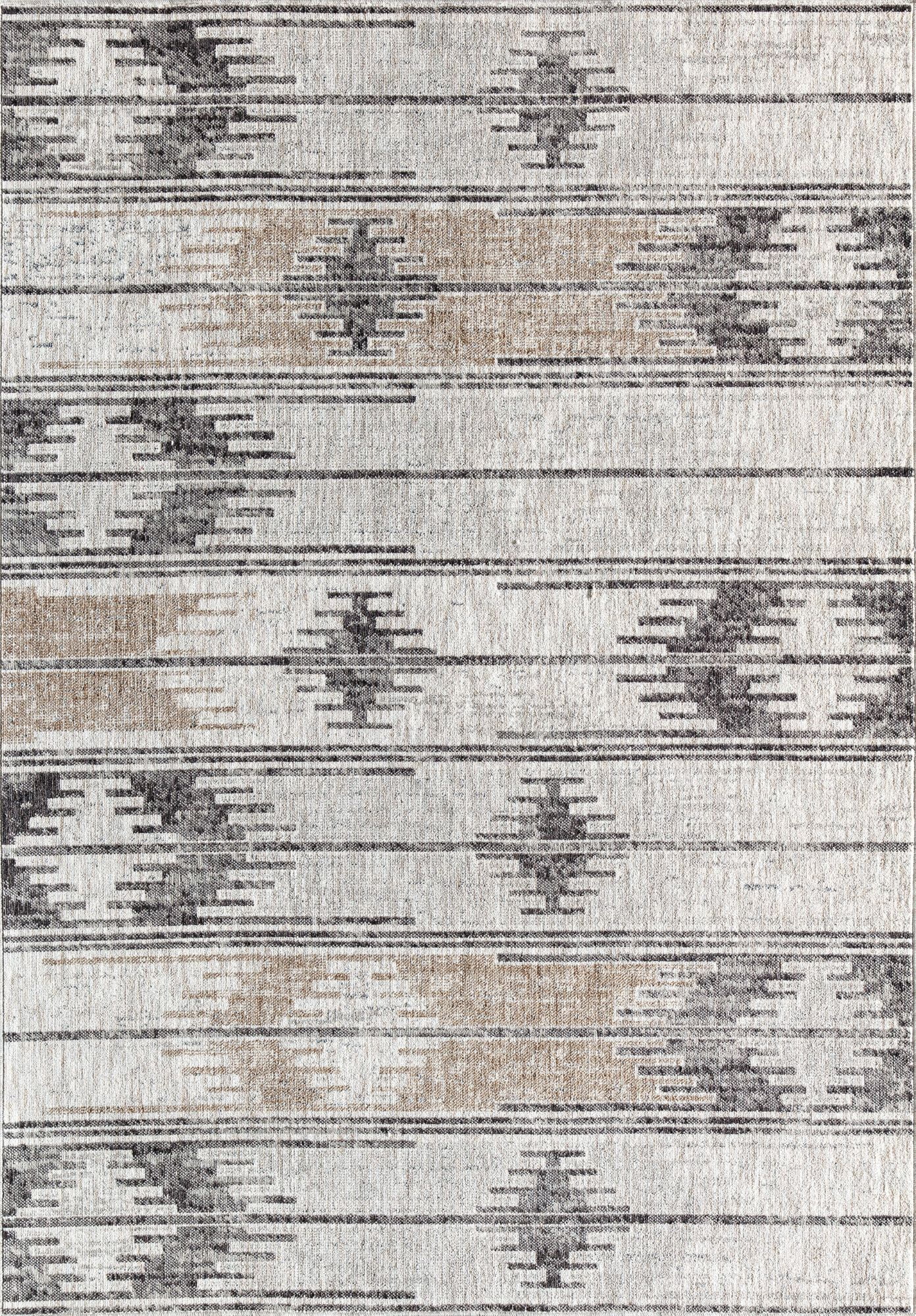 Mason Brooks Cressida CA55A Coastal Fog Moroccan Tribal Gray Area Rug, 2'6" x 8'