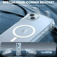 thumbnail image 4 of for iPhone 14 Case with Stand Compatible with Magsafe Shockproof Anti-Yellowing Full Body Protective Phone Cover-Clear, 4 of 12