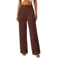 thumbnail image 2 of Dress Pants Women 2026 Elastic High Waist Wide Straight Leg Trousers Business Casual Office Work Pants Slacks, 2 of 4
