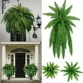 thumbnail image 7 of UV Resistant Boston Ferns for Outdoor 43.31inch Artificial Fake Plants Natural Lifelike Growhabity Ferns Decoractions for Porch Indoors Home Garden Entrance Farmhouse Windowsill, 7 of 7