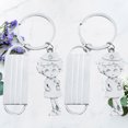 thumbnail image 3 of KAKOWELY 2pcs Nurse Themed Design Keychains Nurse Key Holder Nurse Shaped Tool Pendant Metal Key Rings Craft Ornaments for Gift (Random Color),2.95"X1.18"X0.08", 3 of 5