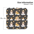 thumbnail image 3 of Kll Square Drink Coasters Set Of 4,Pu Leather Absorbent Coasters Set Decorative Coffee Cup Coasters Housewarming Gift For Home Decor-Cute Bee Gnome, 3 of 9