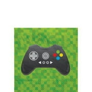 Level Up Video Game Gamer Kids Birthday Party Paper Beverage Napkins