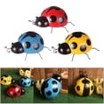 thumbnail image 5 of Set of 3, Metal Garden Wall Art Decorative Cute Ladybugs Outdoor Wall Sculpture Craft, 5 of 9