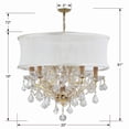 thumbnail image 5 of Crystorama Lighting - Six Light Mini Chandelier - Mini Chandelier - Brentwood -, 5 of 7