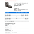 thumbnail image 2 of Front Brake Pad Set - Compatible with 2007 - 2012 Dodge Caliber 2008 2009 2010 2011, 2 of 2