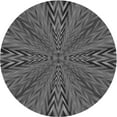 thumbnail image 1 of Ahgly Tapis Gris de Style Transitionnel Rond d'Intérieur, Lavable à la Machine, Company, 7 Pieds Rond, 1 of 7