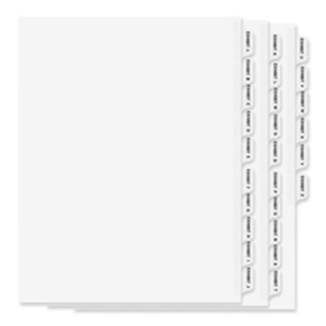 Avery Consumer Products AVE Alphabetical Divider White Side Tab 8.5in.x11in. 30 Post