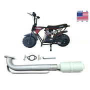 Exhaust Muffler for Coleman RB100, Realtree RT100, Mega moto MM-B105-RB, Mega Moto MM-B80-RT, XtremepowerUS 80CC, MotoTec 105cc