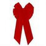 Holiday Trim #7365 14"x28" 11 Loop RED Bow
