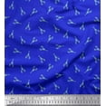 thumbnail image 1 of Soimoi Blue Cotton Cambric Fabric Sea Prawns Ocean Print Fabric by Yard 56 Inch Wide, 1 of 1