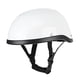 thumbnail image 4 of Medio casco de motocicleta de estilo retro ABS + tapa de plástico de algodón - blanco brillante, 4 of 8