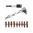 thumbnail image 4 of 12 In 1 Portable 1/4 Ratchet,Ratchet Socket Wrench Bits Screwdriver Case Mini Ratchet Bits 4 Socket Wrench & Double Headed Screwdriver Bits Set Hand Repair To, 4 of 8