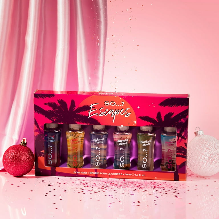 Soâ€¦? Escapes Body Mist Set, 6 Pc Womenâ€™s Body Spray Gift Set