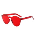 thumbnail image 3 of Gafas de sol de una sola pieza sin marco Gafas de sol de una sola pieza sin marco Color caramelo Gafas de sol para hombres y mujeres 8910, 3 of 6