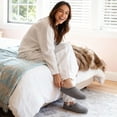 thumbnail image 3 of HomeTop Women's Cozy Memory Foam Loafer Slippers Indoor Outdoor, 3 of 9