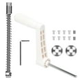 thumbnail image 1 of Mistaha Adjustable Base Rocker Arm for Edger, Inverted Base Lifting Rod, Easy Install Anti-slip Hand Crank - White, 1 of 5