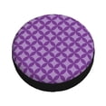 thumbnail image 3 of Waterproof Spare Wheel Cover, Purple Rhombus Adjustable Wheel Cover For Jeep Trailer Rv Suv Car, 14 Inch, 3 of 8