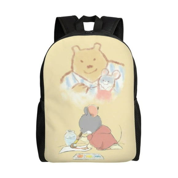 Ernest & Celestine Versatile Backpack Washable casual style School Student Backpack Trendy Oxford Cloth Computer Bag Unisex-XTYD10889