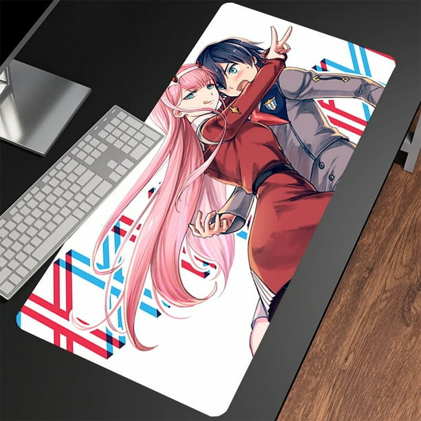 Alfombrillas de ratón para juegos Zero Two alfombrilla de ratón grande alfombrillas de escritorio grandes alfombrilla de ratón de goma antideslizante alfombrillas de teclado grandes qiuyongming unisex