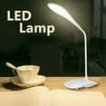 thumbnail image 1 of Lámpara de escritorio LED | Brazo giratorio 360 grados | Luz de lectura ajustable con protección ocular | Anti-miope | Recargable por USB | Batería de 2 a 6 horas | Lámpara para mesa de noche o, 1 of 7
